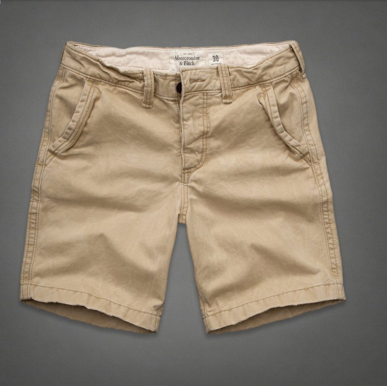 Abercrombie Fitch Hombres Preppy Encajar Patalón Corto AF7448